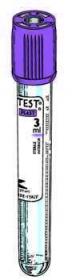 Σωληνάρια Vacutest Kima αιμοληψίας υπό κενό K3 EDTA 3ml, 13x75mm (13010)